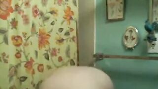 BBW Chubby Teen Facesitting & Peeing In Public Plaza
