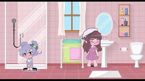 Hot babe makes girlfriend wear vibrating underwear on date // gacha club //