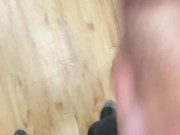 Tranny finally got caught at work!
