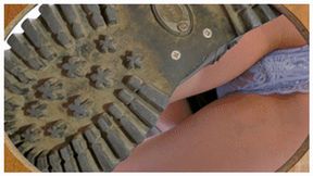 Giant babe with pretty panties shows dirty Doctor Martens boots, fc137x 2160p