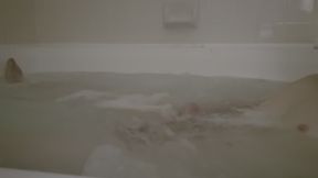 Solo male masturbation in jacuzzi