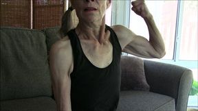 Lilly, her biceps, the armwrestling