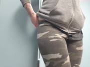 Public Pussy Play at Laundromat