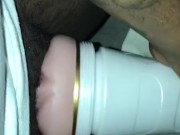 Fucking flashlight pussy