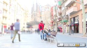 Blonde Outdoor Encounter: Intimate Moments in Public Spaces
