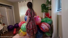 BTS Video of me Posing and Popping India Made Balloons
