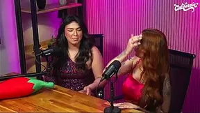 Shaved Latina blonde shows off her dripping slit during solo playtime