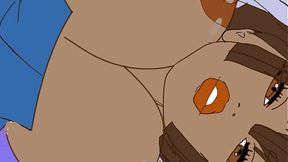 Sweet ebony student's thick pussy gets pounded