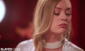SLAYED Sexy Goddess uses her tongue to relax her GF Amber