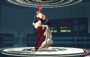 Female doctor wants a big hard dick. A sexy brunette gets fucked by a sex cyborg in the sci-fi lab