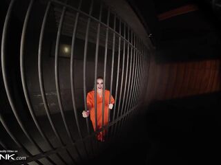 VR Conk: Sexually excited Golden-haired In Ripped Hose Screws Hard With Joker In Cosplay Parody