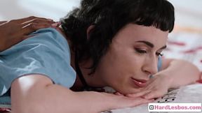 Dark beauty offers sensual massage to her fair roommate and more - Olive Glass, Nicole Kitt