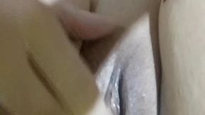 in my bed masturbating