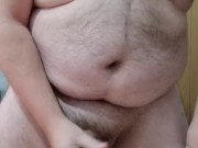 Fully naked and cumming on table