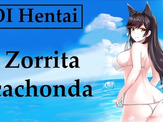 JOI comics con una zorrita cachonda, en español.