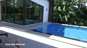 Amiee Cambridge in Alone With Step Mom - Pool Guy Warm Up (720p)