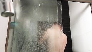 Afternoon tub and hair wash.