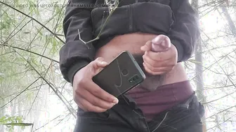 Young Twink Strokes His Big Cock in Public Solo Session