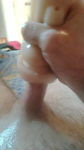 Fleshlight Destroyed - Uncontrollably Sloppy Oiled  – Cock Throbs Until It Shoots