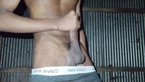 Xvideo Boy jerked big cock with smoking