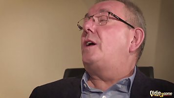 Fresh secretary is about to get banged in the office, until she gets cum in her mouth