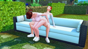 futanari mistress fed sperm to her sister after training in the gym sims me hentai sfm