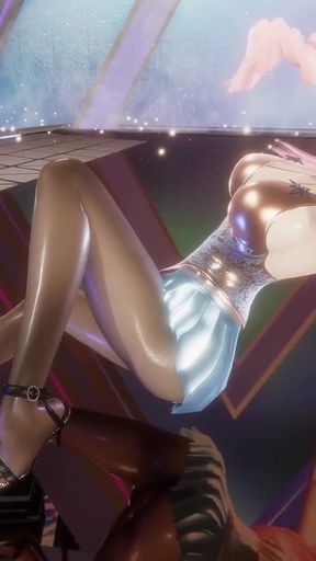 MMD HYOLYN - Wait Seraphine Sexy Kpop Dance League of Legends Hentai Uncensored 4K 60FPS   Clip 2
