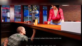 Anna gives her first double blowjob. 3D porn cartoon sex