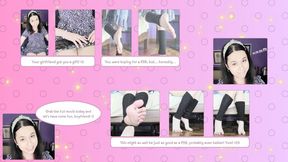 You've got a gift! My feet! With leg warmers? Yum!