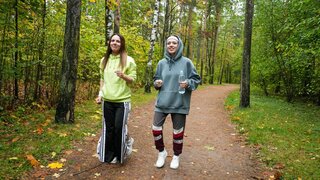 Dazzling lesbians squirts while eating each other pussy