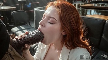 My step cousin talked me into fucking her gorgeous white ass in a public place [AI]