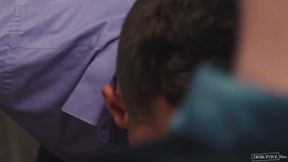 Power Hungry Boss's Son fucks Employee in Office Deep Throat Str8 Boy Cumshot