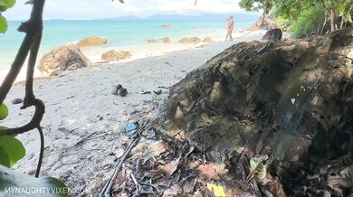 Our sex on the public nude beach - MyNaughtyVixen