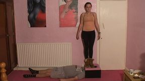 Sophie Steps All Over Her Slaves Face With Her UGG Boots
