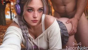 this spoiled gamer girl thought i d beg for her attention until i flipped her over and fucked her tight ass [ai]