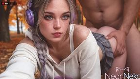 this spoiled gamer girl thought i d beg for her attention until i flipped her over and fucked her tight ass [ai]
