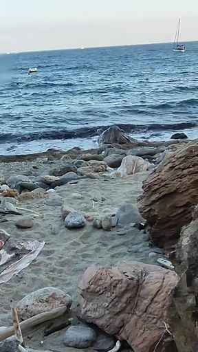 Must-share moment from &quot;#2 Flashing my pussy in front of a guy in public beach and he helps me squirt - it&#039;s very risky -&quot;