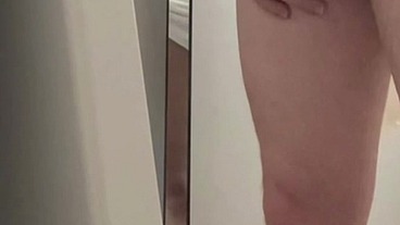 helping pee and helping wank in public toilets - almost caught