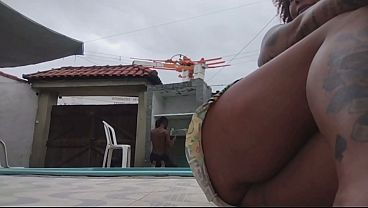 Puta se exibindo para os funcion&aacute_rios da rede energia el&eacute_trica acaba gozando de tanto tes&atilde_o