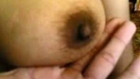 Playful dark skin Malay girlfriend filmed naked in bed