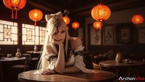 i reserved the entire restaurant for a date with ninguan, and it was worth it - i took all her slutty wholes[ai]