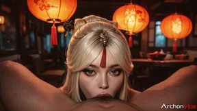 i reserved the entire restaurant for a date with ninguan, and it was worth it - i took all her slutty wholes[ai]