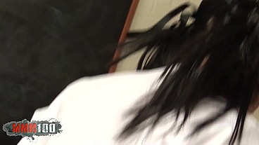 Chubby bitch in school uniform hard fucked