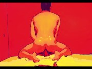 COMIC SLUT HUNGRY FOR COCK