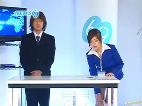 Japanese chick is the announcer for training the girls