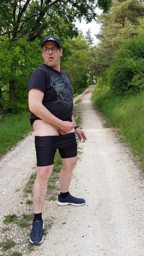 Wanking in the forest