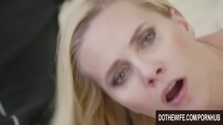 Wife Klara New Takes a Fat Cock and Swallows Cum Next to Her Cuck