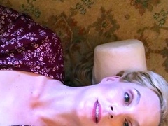 Blonde amateur milf does anal on pov camera 29