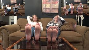 Cinamon And Makayla Sweaty Soles