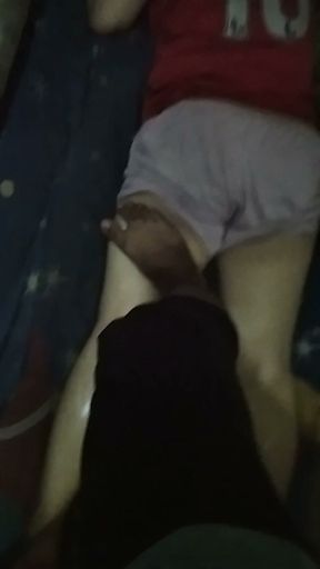 Massage with Aunt Angelina's feet